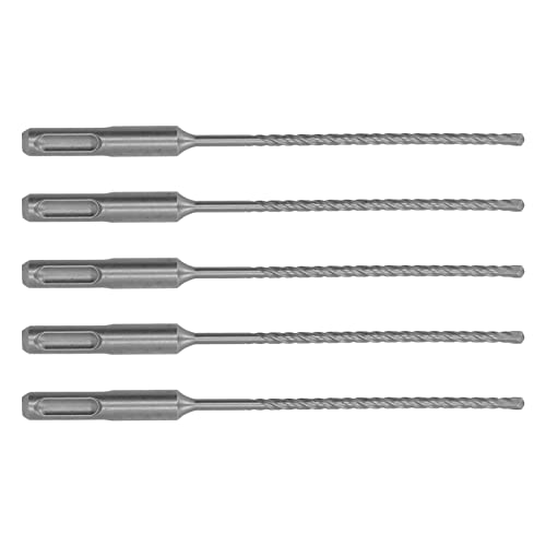 5 Stück Bohr Hammer Bohrers Atz 160mm Länge Karbid Spitze Bohrer für Ziegel, Steine, Beton und Blöcke (8mm) von YWBL-WH