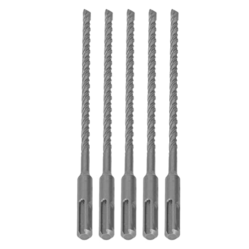 5PCS Hartmetallspitzen-Schlagbohrer 210mm 2-Schneiden-Spiralbohrer für Ziegel, Stein, Beton (6mm) von YWBL-WH