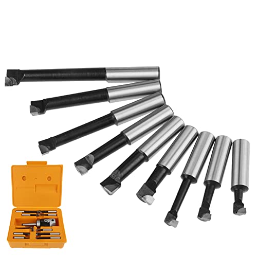 Bohrkopf, MT2 -M10 F1-12 50 Mm Bohrkopf mit 9 Stück 12 Mm Bohrstangen Pleuel Fräsmaschinenzubehör, Bohrbohrer Bohrkopf, MT2 -M10 F1-12 50 Mm Bohrkopf mit 9 Stück 12 Mm Bohrstangen Pleuel Fräsmaschinenzubehör, Bohrbohrer von YWBL-WH