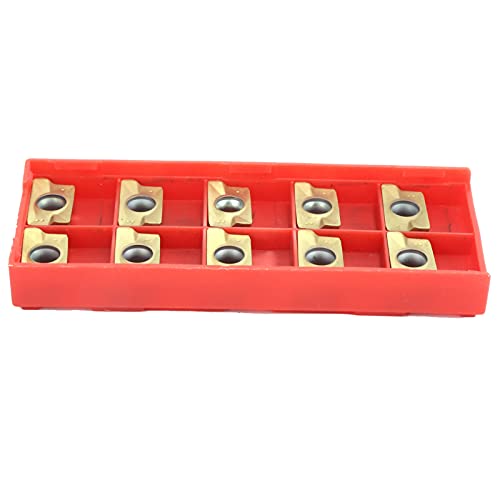 Drehmaschineneinfügungsblätter 10pcs Fräseneinsätze APMT1604 Zementiertes Carbidgelbbeschichtung, Glatte Chips mit Hoher Härte von YWBL-WH