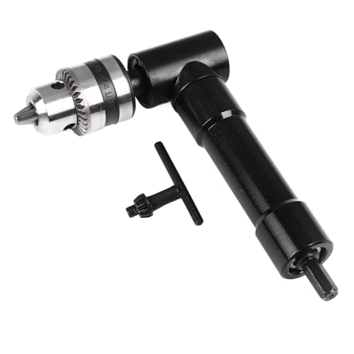 Elektrische Bohrmaschine, Rechtwinkliger Adapter, 90-Grad-Netzteil, Stecker, Konverter für Mechanische Wartung (Metallgehäuse mit Schlüssel) von YWBL-WH