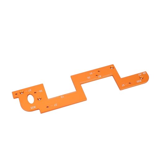 Hilfswerkzeug Zum Arc-Nuten, Holzbearbeitungs-Arc-Schlitzform, Verdickte Runde Eckenradius-Schablone für Schrank- und Kleiderschrankgriffe Hilfswerkzeug Zum Arc-Nuten, Holzbearbeitungs-Arc-Schlitzform, Verdickte Runde Eckenradius-Schablone für Schrank- und Kleiderschrankgriffe von YWBL-WH