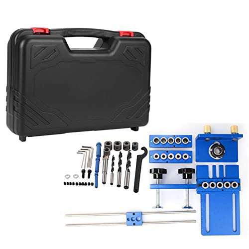 Holzbearbeitung Aluminium Dübel Jig Set Präziser Bohrhandbuch für 6/8/10 -mm -Löcher Ideal für Kantengelenke, Selbstzentriertes Werkzeug für Maximale Festigkeit 3 teilige Loch Locator Kit für Holzbearbeitung Aluminium Dübel Jig Set Präziser Bohrhandbuch für 6/8/10 -mm -Löcher Ideal für Kantengelenke, Selbstzentriertes Werkzeug für Maximale Festigkeit 3 teilige Loch Locator Kit für von YWBL-WH