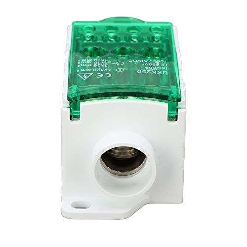 Klemmen-Anschlusskasten, 690 V 250 A Klemmenblock-Anschlusskasten, Spleiß-Din-Schienen-Klemmenblock, Einpolige Stromversorgung, Erdungskreis-Klemmenblöcke (GREEN) von YWBL-WH