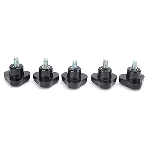 Knopfschraube, 5-teiliges Dreiecksbolzen-Knopf-Set, Drehknopf für Drehmaschinen-Handgriffe, Universal-Schienenvorrichtungen, Zubehör und Zubehör-Ersatz, Rändelschrauben (M6*32 von YWBL-WH