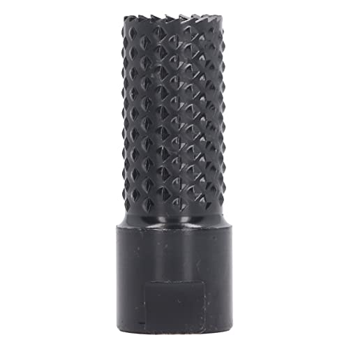 Kohlenstoffstahl Rotation Burr Raspe Datei Bit Verschleiß Widerstandsfähiger Schwarzer Finish für Winkelschleife, Geeignet für Holz- und Kunststoffschnitze, 1 X Burr Raspe Bit (20MM) von YWBL-WH