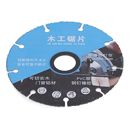 Kreissägeblatt Holzbearbeitungssägeblatt für PVC-Kunststoff, Stahlnagelgummi, Durchmesser 105 Mm Kreissägeblatt Holzbearbeitungssägeblatt für PVC-Kunststoff, Stahlnagelgummi, Durchmesser 105 Mm von YWBL-WH