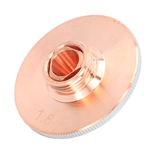Laserkopfdüse, Laserdüse, Schneidmaschine, Kopfschneider, Doppelte Optische Faser, Verchromtes Kupfer für Laserschneiden, Lichtbogenschweißdüsen (1,8 mm / 0,07 Zoll Blende) von YWBL-WH