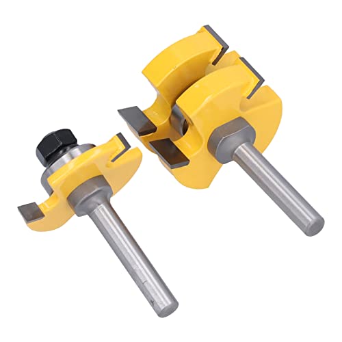 Nutfräser-Set mit 8 Mm Schaft, Saubere und Präzise Schnitte, Hitzebeständige PTFE-Beschichtung, Kanten, Adern und Rillen, mit 2 Aufbewahrungsboxen für die Holzbearbeitung von YWBL-WH