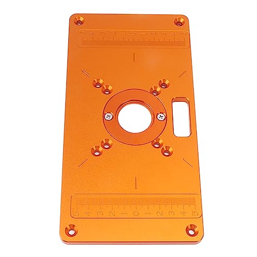 Oberfräsen-Schablonen, Aluminium-Frästisch-Einlegeplatte, Holzfräsen-Flip-Board, Langlebiges Trimmmaschinen-Flip-Panel für Heimfabrik-Reparaturwerkstatt, Tische von YWBL-WH