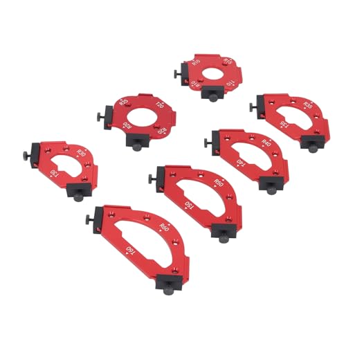 Tisch-Eckfräser-Vorrichtungssatz, Fräsradius-Schablonen-Kits, Aluminiumlegierung, Arc-Fasen-Positionierungswerkzeug Tisch-Eckfräser-Vorrichtungssatz, Fräsradius-Schablonen-Kits, Aluminiumlegierung, Arc-Fasen-Positionierungswerkzeug von YWBL-WH