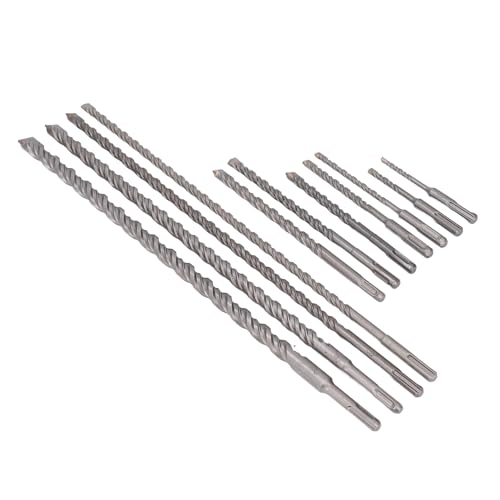 YWBL-WH 11pcs Premium Cemented Carbid Hammer -Bohrmaschine Bit Set für Hochgeschwindigkeits -Elektro Drehbohrungen, für Fachleute und Enthusiasten, Holzbearbeitung Metallbohrungen von YWBL-WH