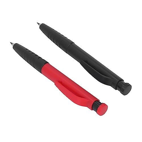 YWBL-WH 2pcs Carpenter Bleistiftmarker Holzbearbeitungsstift -Scribing -Werkzeugset, 12pcs Nachfüllungen, Zum Markieren von Stiften und Markieren auf Mehreren Oberflächen YWBL-WH 2pcs Carpenter Bleistiftmarker Holzbearbeitungsstift -Scribing -Werkzeugset, 12pcs Nachfüllungen, Zum Markieren von Stiften und Markieren auf Mehreren Oberflächen von YWBL-WH