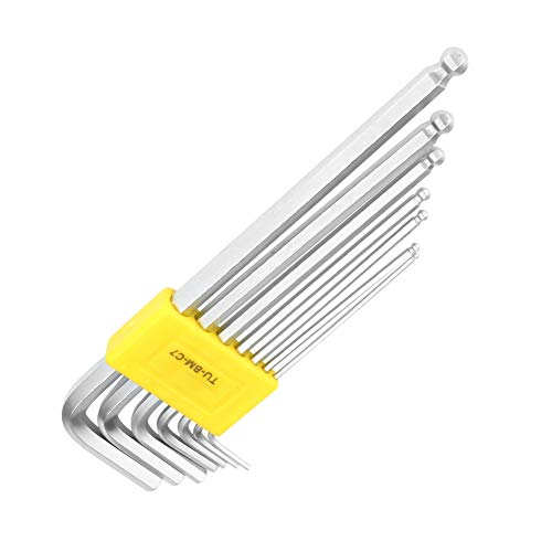 YWBL-WH 7pcs Verlängerte Kugel End -Hex -Schlüsselschlüssel mit Stahlmaterial, Ideal für Mechanik, Ingenieure, und Garagen YWBL-WH 7pcs Verlängerte Kugel End -Hex -Schlüsselschlüssel mit Stahlmaterial, Ideal für Mechanik, Ingenieure, und Garagen von YWBL-WH