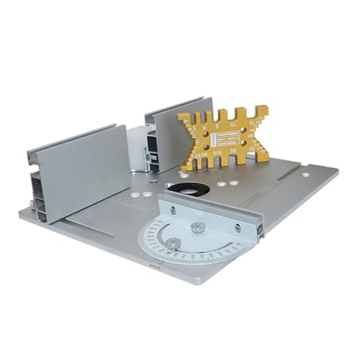 YWBL-WH Aluminiumlegierung Router Tisch Einsatzplatte Holzfräsen Flip -Board -Trimmmaschine Gravur -Werkzeug für Holzbearbeitungsbänke (4er-Set) von YWBL-WH