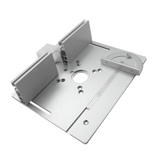 YWBL-WH Aluminiumlegierung Router Tisch Einsatzplatte Holzfräsen Flip -Board -Trimmmaschine Gravur -Werkzeug für Holzbearbeitungsbänke (Set von 3) von YWBL-WH