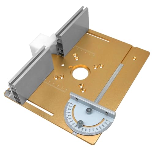 YWBL-WH Aluminiumlegierung Router Tisch Einsatzplatte Holzfräsen Flip -Board -Trimmmaschine Gravur -Werkzeug für Holzbearbeitungsbänke (Set von 3) von YWBL-WH