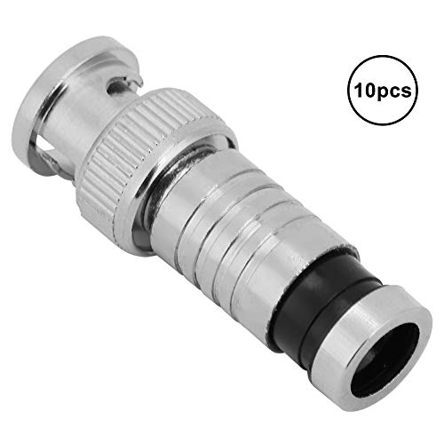 YWBL-WH BNC -Kompression Männlicher Stecker für RG59 -CCTV Systeme, Premium Material für Koaxialadapter, Geeignet für die Übertragung von Kommunikationssignalen mit Hoher Frequenz Kommunikation YWBL-WH BNC -Kompression Männlicher Stecker für RG59 -CCTV Systeme, Premium Material für Koaxialadapter, Geeignet für die Übertragung von Kommunikationssignalen mit Hoher Frequenz Kommunikation von YWBL-WH