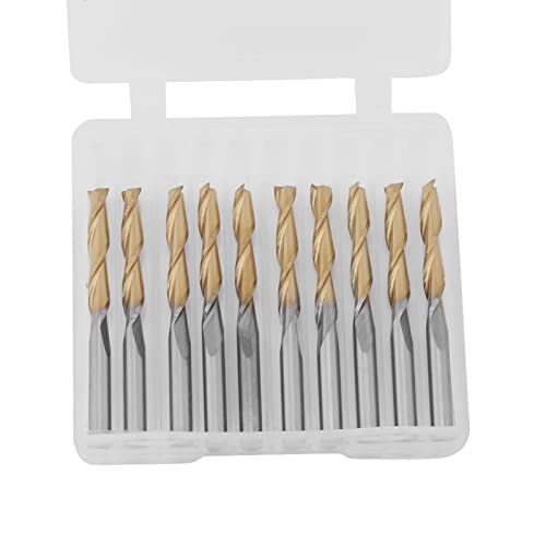 YWBL-WH Carbid 2-Flute End Mill Mühlenschneider für Glatte Gravur auf Leiterplatten 10pcs Titanschicht 3,175 Mm Schaft YWBL-WH Carbid 2-Flute End Mill Mühlenschneider für Glatte Gravur auf Leiterplatten 10pcs Titanschicht 3,175 Mm Schaft von YWBL-WH