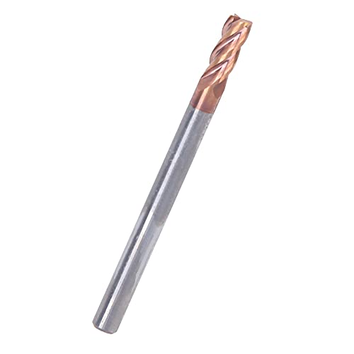 YWBL-WH Carbid -Endmühle 4mm 4 Flöten Nano -Beschichtung Spiral End Mill Wolfram Stahl CNC Fräser Bit, Lange Lebensdauer, Hohe Effizienz, Arbeiten auf CNC Maschinen, Geeignet für Hart (1PCS) von YWBL-WH