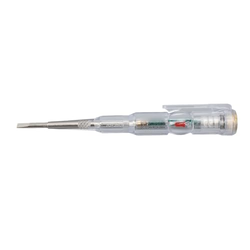 YWBL-WH Elektro -Tester -Stift mit Doppelter Farbe für Spannungstests AC 24 DC 24-36 V, Tragbare Klemme/Halterdesign für Techniker, Bestehend aus ABS/Kupfer/Stahl für Elektriker YWBL-WH Elektro -Tester -Stift mit Doppelter Farbe für Spannungstests AC 24 DC 24-36 V, Tragbare Klemme/Halterdesign für Techniker, Bestehend aus ABS/Kupfer/Stahl für Elektriker von YWBL-WH