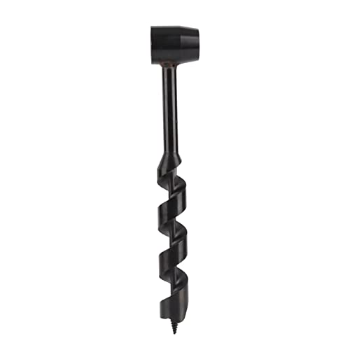 YWBL-WH Handschnecken Holzbohrer Schwarzer Manueller Lochhersteller Kohlenstoffstahl Überlebensdämpfer Bohrwerkzeug für Wildnis Holzbearbeitung (25-230 mm) von YWBL-WH