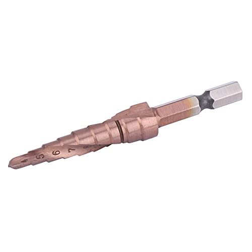 YWBL-WH Hartes Stiefmaschinenbohrer-Set, Weastresistente Hochgeschwindigkeitsstahl, 7 Größen für Edelstahl, Holz, Aluminium, PVC-Platte (4-12) von YWBL-WH