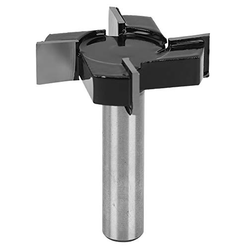 YWBL-WH Hochgeschwindigkeitsfräsen -Cutter 4 Flöten T Slot End Mill Holzbearbeitungswerkzeuge (Vierschneidiges T schwarz 12 * 1/2) von YWBL-WH