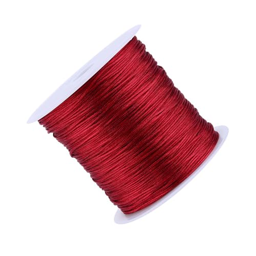 YWBL-WH Knotenschnur, 100 M X 0,8 Mm, Jadedraht, Chinesischer Knotendraht, Nylonschnur, Rattail, Makramee-Faden, Burgund, Kordeln YWBL-WH Knotenschnur, 100 M X 0,8 Mm, Jadedraht, Chinesischer Knotendraht, Nylonschnur, Rattail, Makramee-Faden, Burgund, Kordeln von YWBL-WH