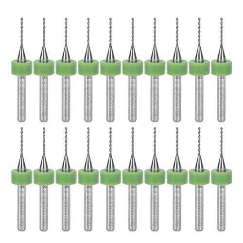 YWBL-WH Legierung Tungstenstahl -Stahl -PCB Bohrer Bit 20pcs Micro Vertikaler Stanzwerkzeug Zum Genauen Bohrungen auf Leiterplatten, CNC Gravur und Kunststoff von YWBL-WH