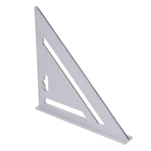 YWBL-WH Mehrzweck - Square Aluminiumlegierungs Herrscher für Holzbearbeitung mit 7 Zoll (Metrik 16 cm) von YWBL-WH