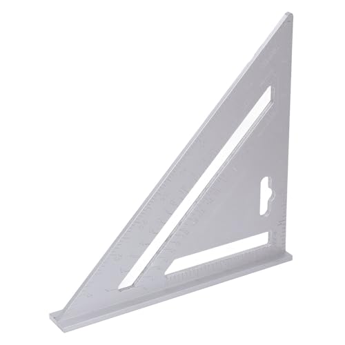 YWBL-WH Mehrzweck - Square Aluminiumlegierungs Herrscher für Holzbearbeitung mit 7 Zoll (UK Standard) von YWBL-WH
