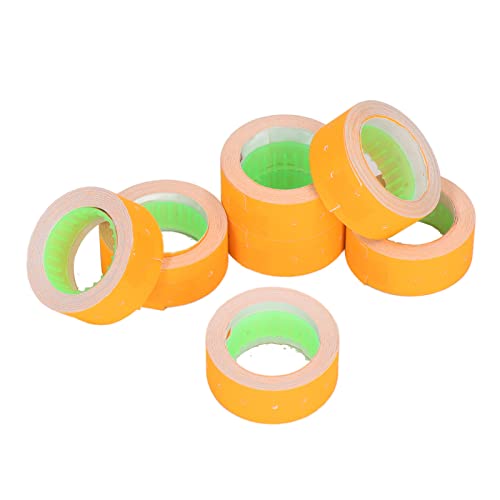YWBL-WH Preisaufkleber Pricemarker -Etiketten, Preisnummer Guns Etikett 21x12mm, 3 Röhren Einzelreihen -Tag für M5500 MX5500 (ORANGE) von YWBL-WH