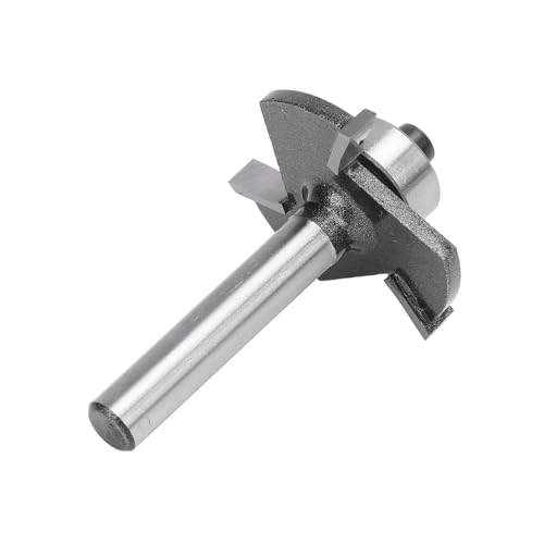 YWBL-WH T -Form Router Bit, 1/4 Zoll Schaft 3 Zähnekugellager Schlitzschneider für Holzsperrholz, 5/32 Schneidhöhe, Kompatibel mit Handheld- oder Desktop -Routern von YWBL-WH