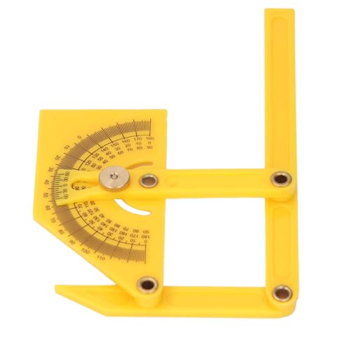 YWBL-WH Winkelfinder Protraktor Langlebiger Kunststoff für Holzbearbeitungsmesswerkzeug für Bauarbeiten, Schrankherstellung - ABS -Material von YWBL-WH