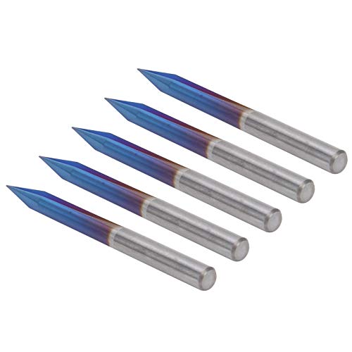YWBL-WH Wolfram -Stahlschnitzwerkzeug Hohe Arbeitseffizienz Frässchneider für MDF 5PCS 2 Flöten Bit 4x0.3x25 Mm Gerade Endmühle Ergonomisches Design Blaues Gravur für Schöpfer YWBL-WH Wolfram -Stahlschnitzwerkzeug Hohe Arbeitseffizienz Frässchneider für MDF 5PCS 2 Flöten Bit 4x0.3x25 Mm Gerade Endmühle Ergonomisches Design Blaues Gravur für Schöpfer von YWBL-WH