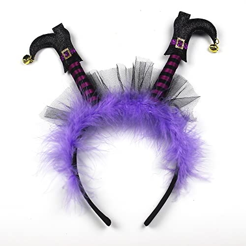 YWBleked Halloween Dekoration Kinder Halloween-Haarband Halloween-Dekorationen Halloween-Parodie-Haarband Halloween Grusel Deko Rosa Partydekorationen Für Frauen (D, One Size) von YWBleked