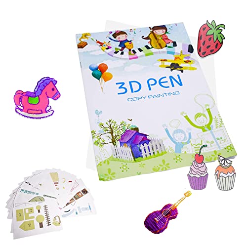 Vorlagenpapier für 3D-Stift 40 Cartoon Muster Druckpapier Malerei Graffiti Vorlage 3D Drucker Zeichnung Papier für Kinder DIY von YWHTHWZJ