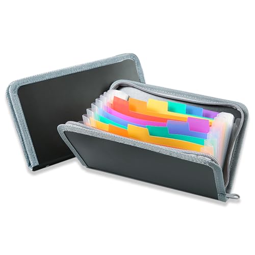 Quittung Coupon Organizer, 2 Stück Reißverschluss Coupon-Währungs-Organizer mit 13 Fächern Reißverschluss Dokumentenorganizer für Gutscheine, Quittungen, Bargeld, Rechnungen, Tickets Quittung Coupon Organizer, 2 Stück Reißverschluss Coupon-Währungs-Organizer mit 13 Fächern Reißverschluss Dokumentenorganizer für Gutscheine, Quittungen, Bargeld, Rechnungen, Tickets von YWKJDDM