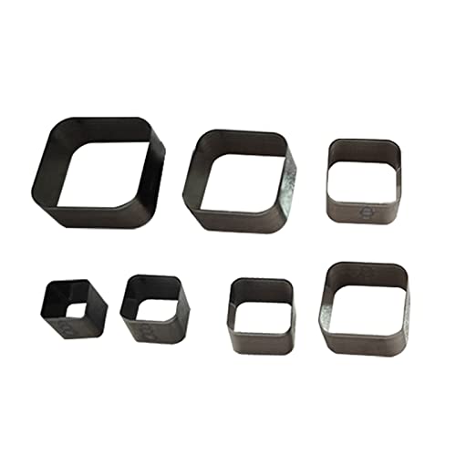 Leder-Lochstanzer, 7 Größen, quadratisch, Lederhandwerk, Schneidewerkzeug, hohl, quadratisch, Lochstanzer, 20/25/30/35/40/45/50 mm, Locher-Set für DIY-Lederhandwerk Leder-Lochstanzer, 7 Größen, quadratisch, Lederhandwerk, Schneidewerkzeug, hohl, quadratisch, Lochstanzer, 20/25/30/35/40/45/50 mm, Locher-Set für DIY-Lederhandwerk von YWNYT