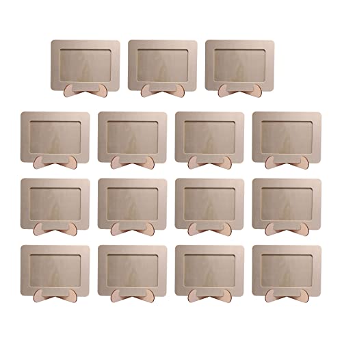 YWNYT 15 Stück unlackierte Massivholz-Bilderrahmen, DIY-Holz-Bilderrahmen mit Ständer für Kunst, Handwerk, Massivholz-Bilderrahmen für Dekoration, DIY-Malprojekt, 19 x 14 cm YWNYT 15 Stück unlackierte Massivholz-Bilderrahmen, DIY-Holz-Bilderrahmen mit Ständer für Kunst, Handwerk, Massivholz-Bilderrahmen für Dekoration, DIY-Malprojekt, 19 x 14 cm von YWNYT