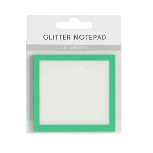 YWPYMX Leuchtende Haftnotizen, Transparenter Notizblock, Notizbuch in sanften Farben, Kreatives Tagebuch, Büro- und Schulbedarf Green von YWPYMX