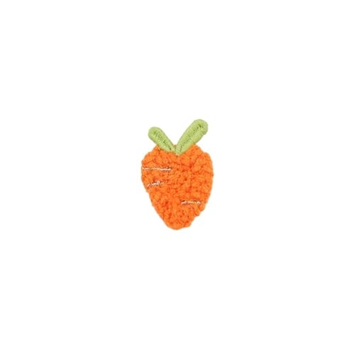 YXADGML Bestickte Aufnäher 10 Stück bestickte Stoffaufkleber, Cartoon-Frucht-Serie, kleine gestrickte Haar-Accessoires, Kleidung, Erdbeer-Patches, handgenäht, DIY(3) von YXADGML