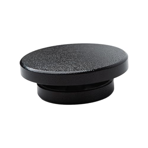 YXADGML Töpferscheibe Kantenrad for Töpferei, drehbar, manuell, robuster Kuchendrehteller for Modellkeramik, Kunst, DIY-Kunsthandwerksprojekte, Basteln von Ton(Black 11cm) von YXADGML