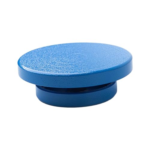 YXADGML Töpferscheibe Kantenrad for Töpferei, drehbar, manuell, robuster Kuchendrehteller for Modellkeramik, Kunst, DIY-Kunsthandwerksprojekte, Basteln von Ton(Blue 11cm) von YXADGML