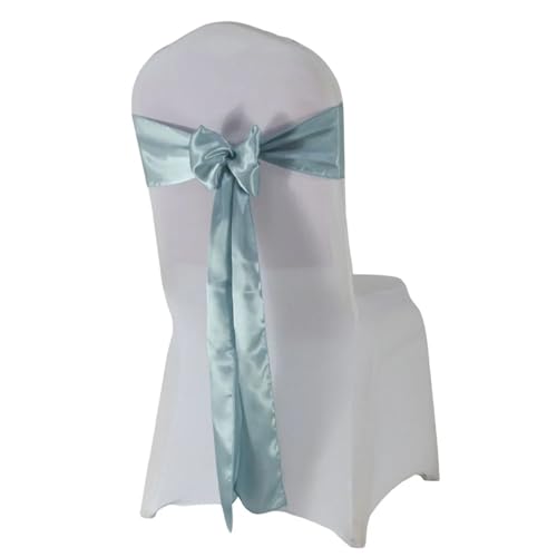 YXADGML Tuhlschleife Hochzeit (10 Stück/50 Stück) Satin Mariage Schärpe for Hochzeit Stuhl Dekoration Band Band Gürtel Weihnachten Geburtstag Party Stuhl Schärpen(Deep blue02,50pcs) von YXADGML