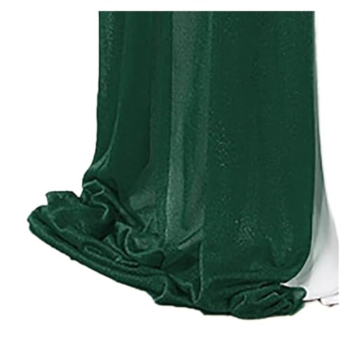 YXADGML Tuhlschleife Hochzeit 10/50PCS Chiffon Chair Sashes Wedding Chair Decoration 17x250cm Wedding Aisle Decorations Party Banquet Event(Dark Green,50pcs) von YXADGML