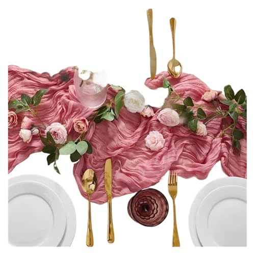 YXADGML Tuhlschleife Hochzeit 10 Stück Stuhlschärpen, rustikale Schleife, Stuhlbezug for Hochzeitsbankett, Party, Stuhldekoration, 90 x 180 cm(Bean Paste Powder) von YXADGML