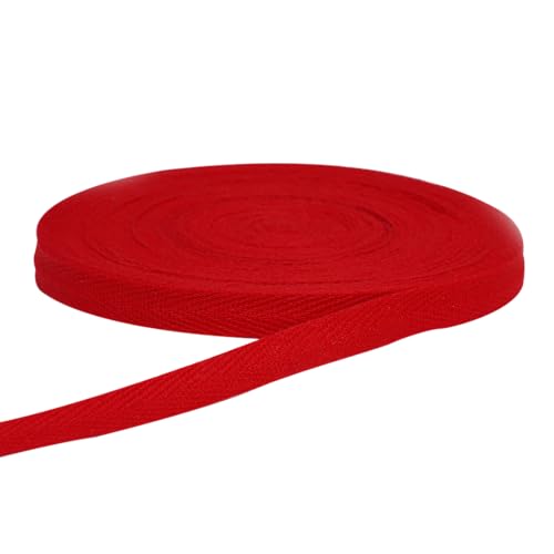 1 Rolle 1 cm x 40 m rotes Fischgräten-Baumwoll-Twillband, Schrägband zum Nähen, Basteln 1 Rolle 1 cm x 40 m rotes Fischgräten-Baumwoll-Twillband, Schrägband zum Nähen, Basteln von YXBZKGDCNG