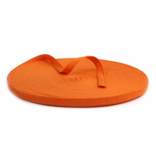 45,7 m/Rolle Baumwoll-Twillband, Fischgrätenband, natürliches Gurtband, Nahtband zum Nähen, Baumwoll-Twillband, Schrägband für DIY Nähen, Basteln, Stricken, Geschenkverpackung, Khaki von YXBZKGDCNG
